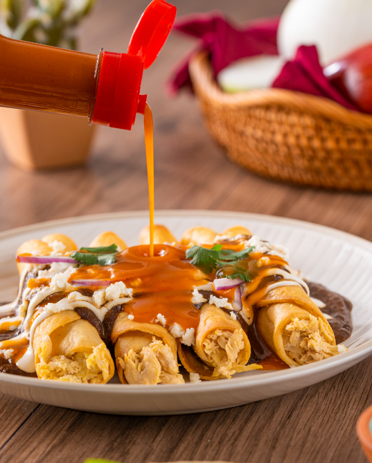 TACOS DORADOS RELLENOS DE POLLO Mexico Lindo