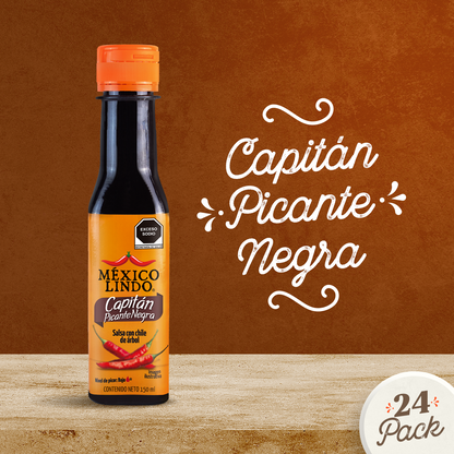 México Lindo Salsa Capitan Picante Negra